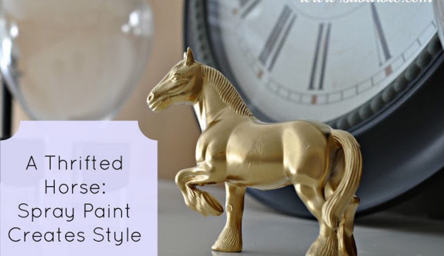 She’s Thrifty: Draft Horse Goes Gold and Glamorous!