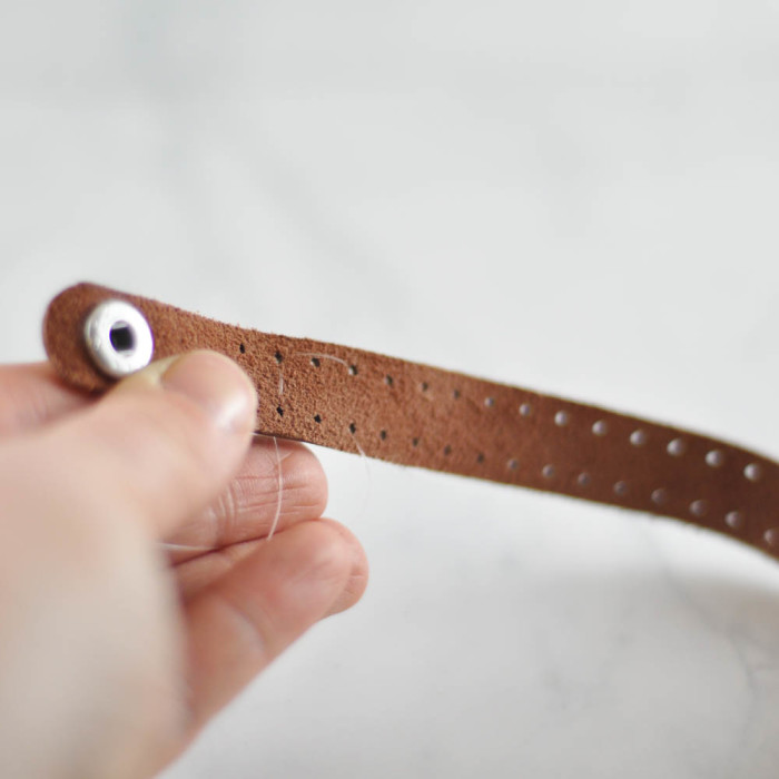 Easy Heart-Studded Leather Cuff - Suburble