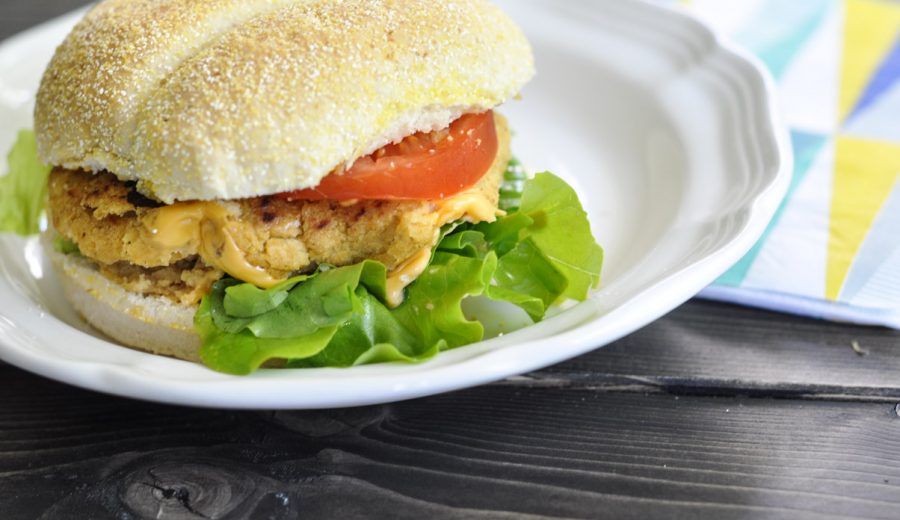 Curried Chickpea Burgers