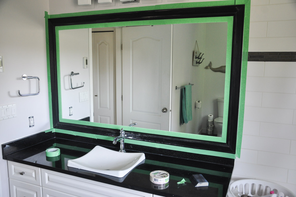 It's All In The Prep Easily Painting Trim Around A Mirror Suburble